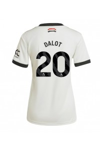 Manchester United Diogo Dalot #20 Jalkapallovaatteet Naisten Kolmaspaita 2024-25 Lyhythihainen